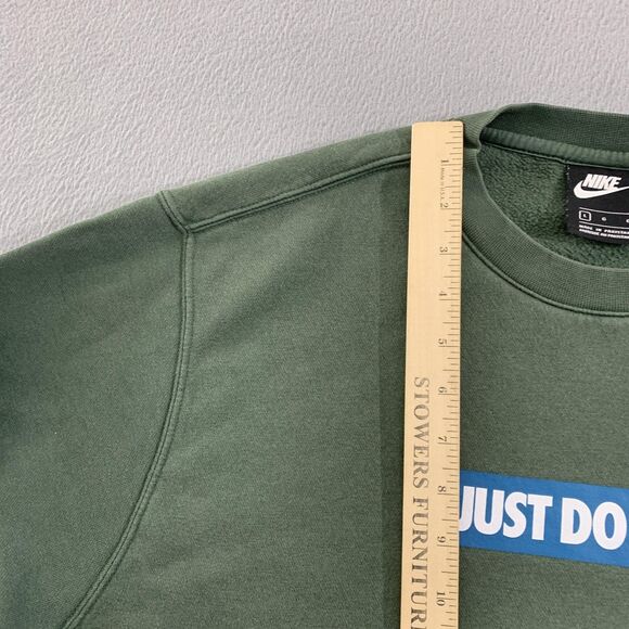 Nike Sweatshirt Mens Large Crewneck Pullover Just Do It Swoosh BV5089-337 - Picture 7 of 16